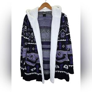 Her Universe Studio Ghibli Spirited Away Fair Isle Sherpa Women Open Cardigan SM